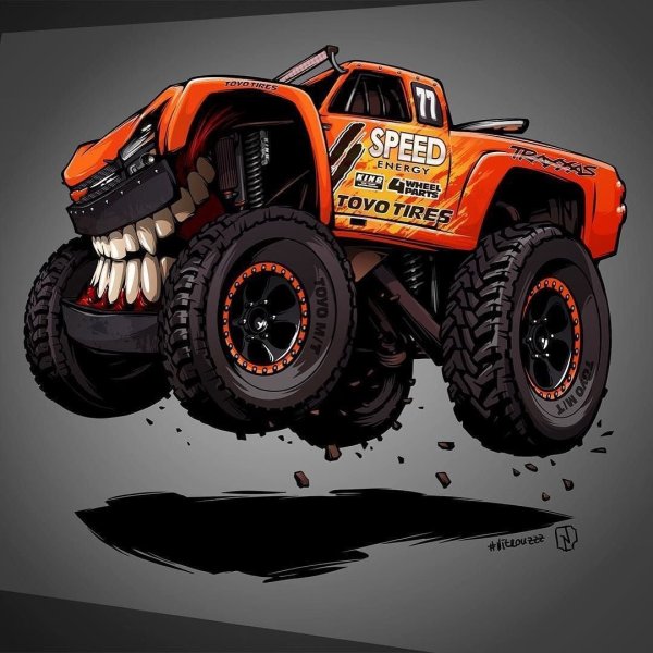 Грузовик монстр арты