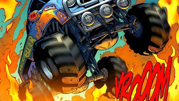 Монстр трак Танос хот Вилс