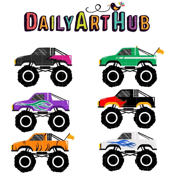 Монстр трак рисунок