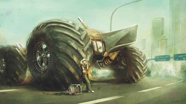 Машина монстр арт