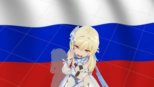 Аниме с российским флагом