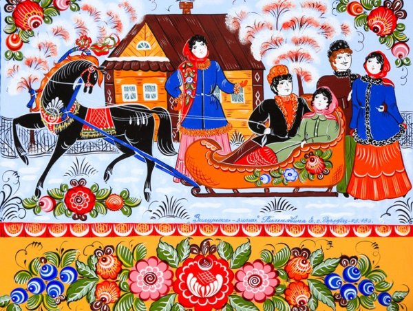 Городец фабрика Городецкая роспись