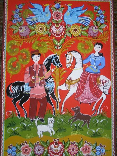 Городецкая роспись Степанов Александр