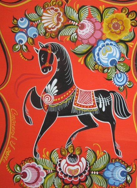 Супрун Городецкая роспись