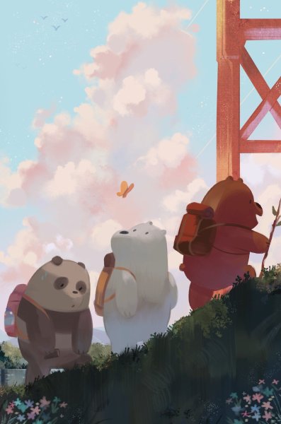 Эстетика мультфильм we bare Bears