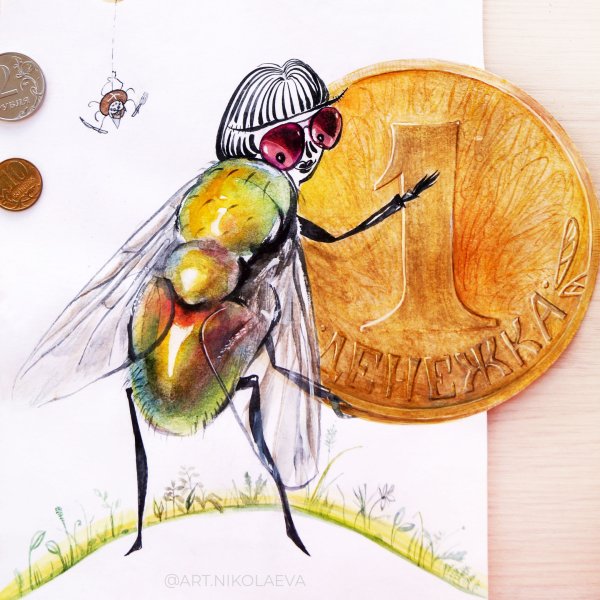 Художник мухи Цокотухи