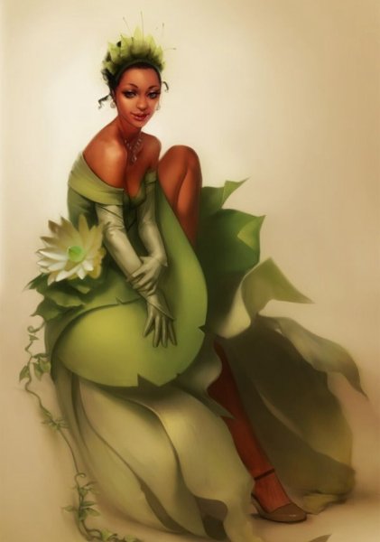 Принцесса и лягушка Тиана арт