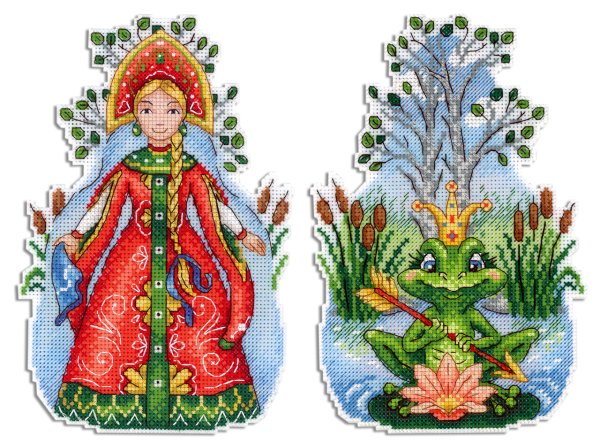 Жар птица вышивка Царевна лягушка