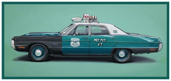 Полиция машина арт