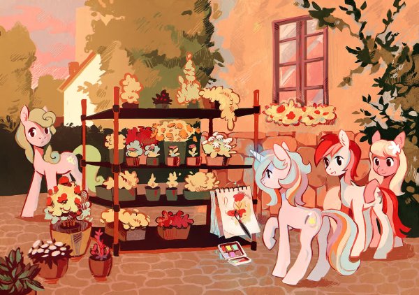 Пони художник арт