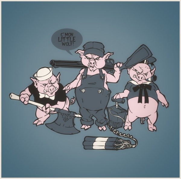 Три поросенка юмор