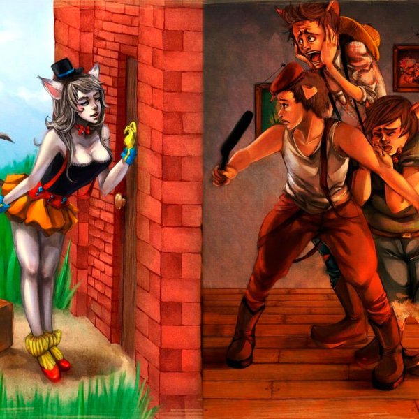 Три поросенка аниме