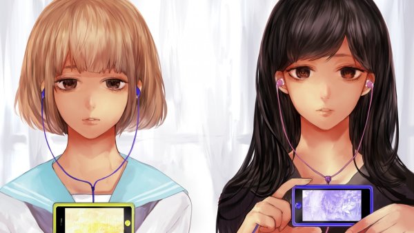 Длинные и короткие волосы аниме