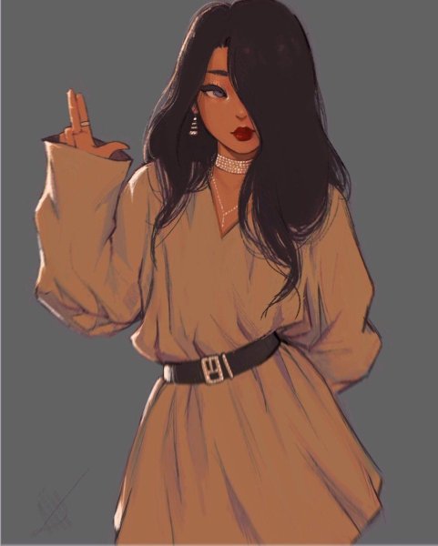 Нарисовать девушку Эстетика