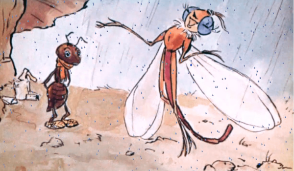 Крылов и. "Стрекоза и муравей"