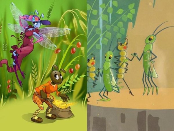 Крылов и. "Стрекоза и муравей"