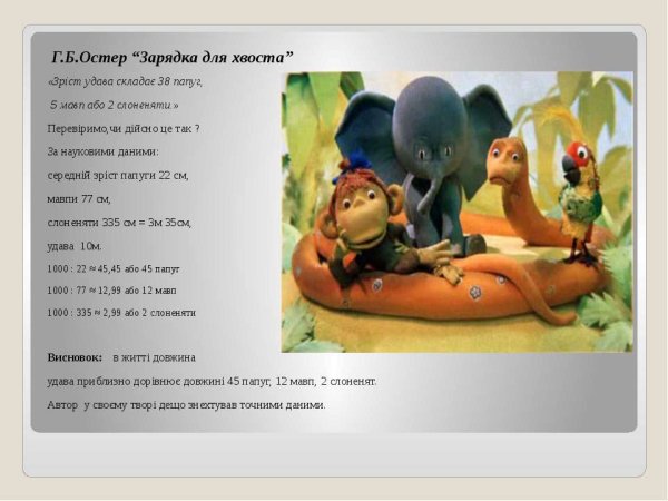 Григорий Остер стихотворение зарядка для хвоста