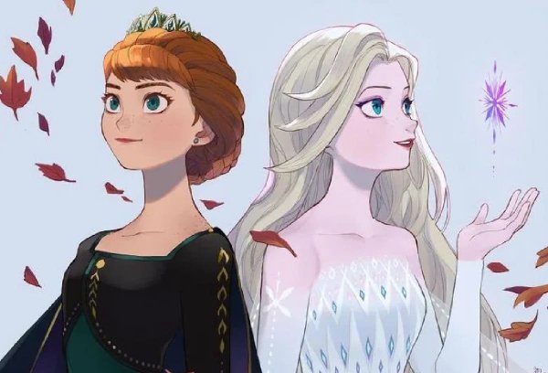 Анна Королева Эренделла и Эльза Королева леса