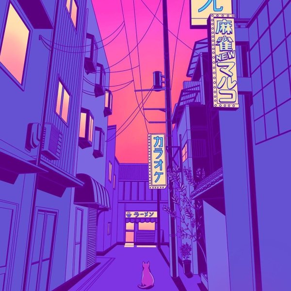 Фиолетовый аниме амонг АС