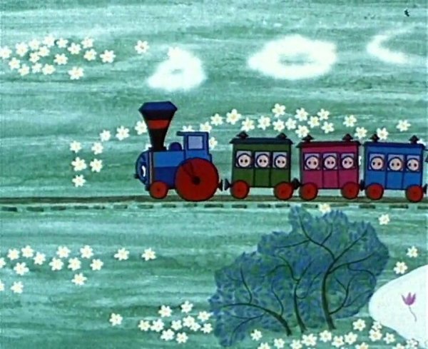 Мультфильм паровозик из Ромашково