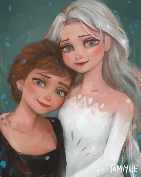 Холодное сердце 2 Анна и Эльза арт