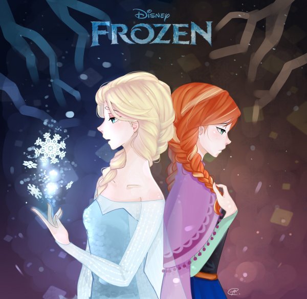 Elsa and Anna Art