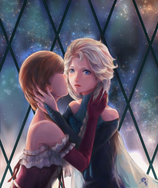 Elsa x Anna, elsanna.