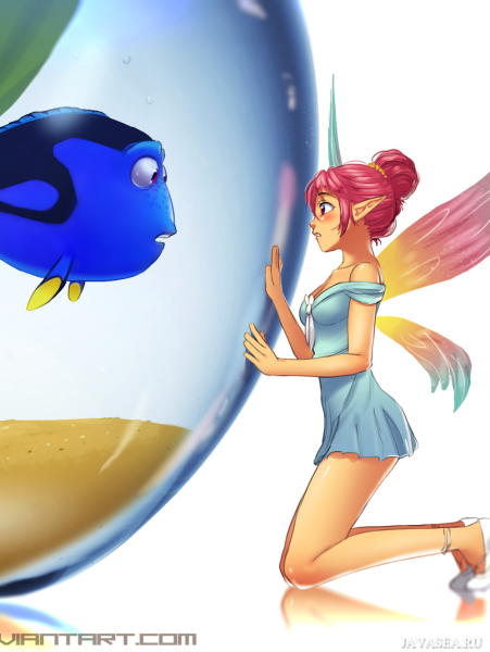 Рыбка дори хуманизация