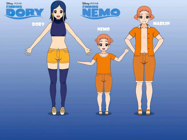 Дори и Марлин хуманизация