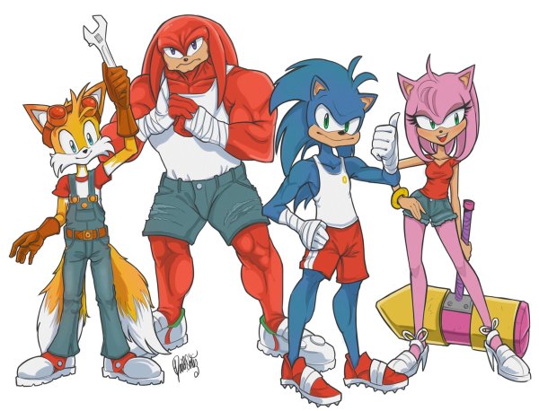 Тейлз и НАКЛЗ из Соника