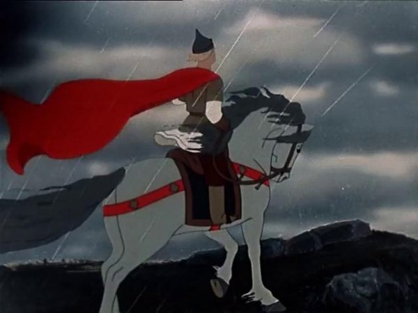 Царевич Елисей мёртвой царевне и 7 богатырях