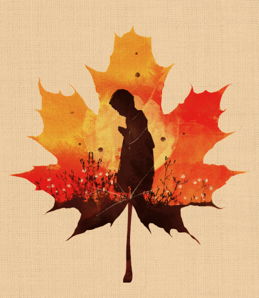 Осенние листья арт