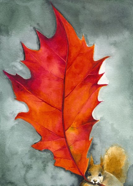 Осенние листья арт