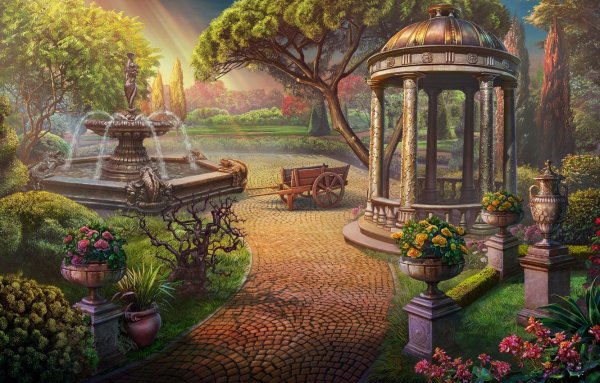 Картина по номерам ВАНГОГВОМНЕ беседка