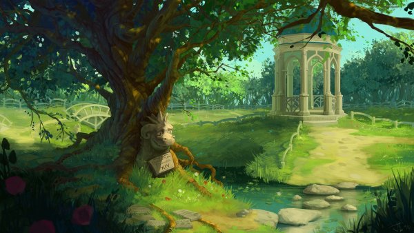 Волшебный сад фэнтези