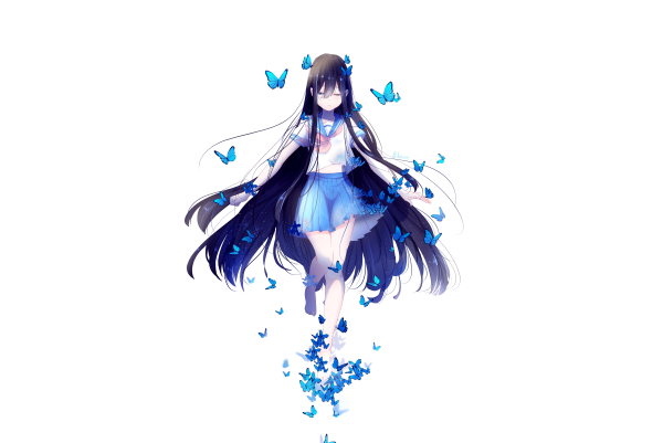 Аниме на белом фоне