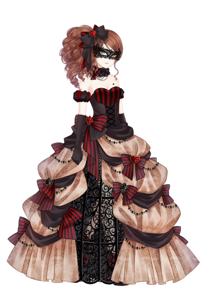 Королевское платье аниме