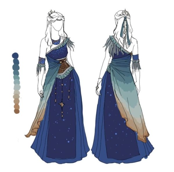 Аниме бальные платья