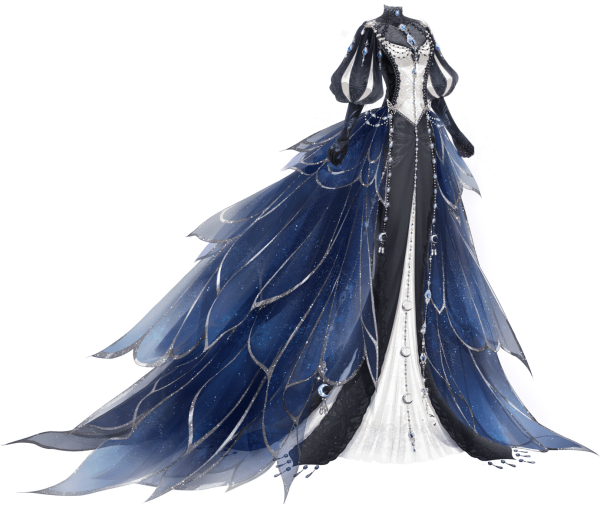 Готичное платье аниме