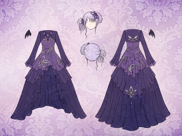 Девушка в бальном платье арт