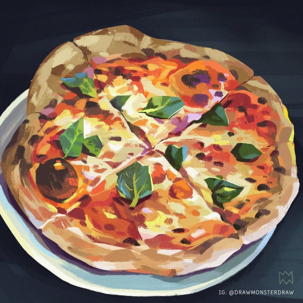 Необычная современная пицца