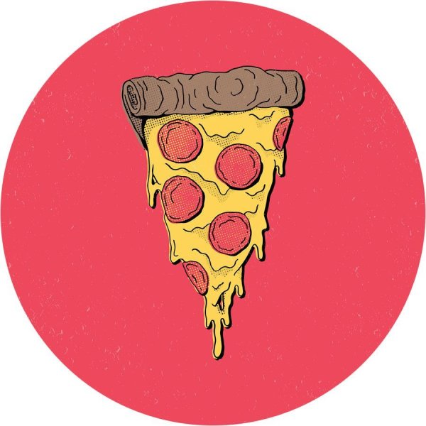 Грустная пицца арт