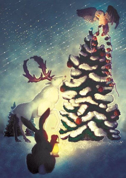 Новогодняя елка арт