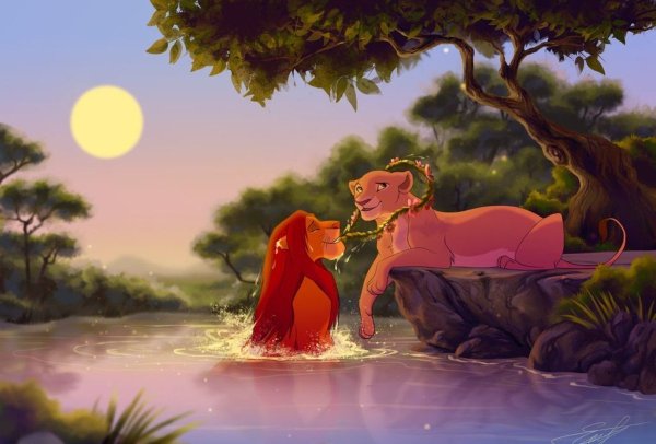 Кокороль дев Симба и Нала арт