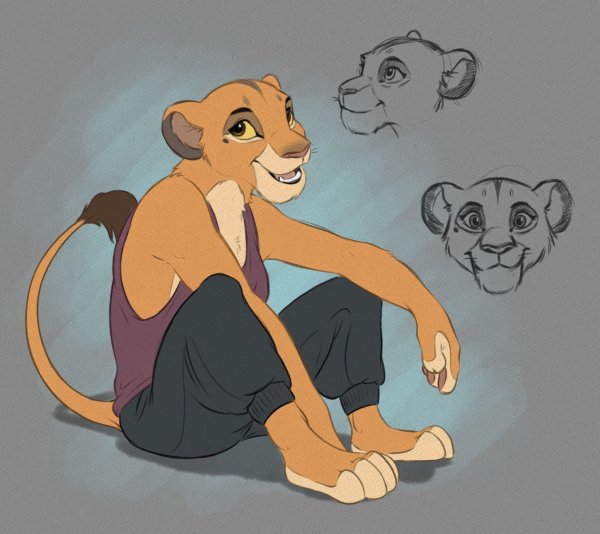 Король Лев Нала аниме