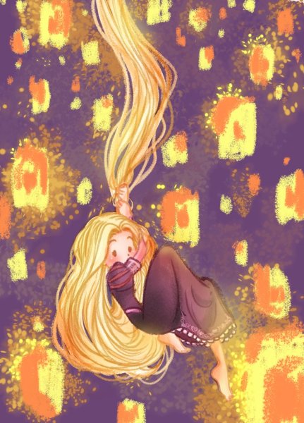 Рапунцель рисунок