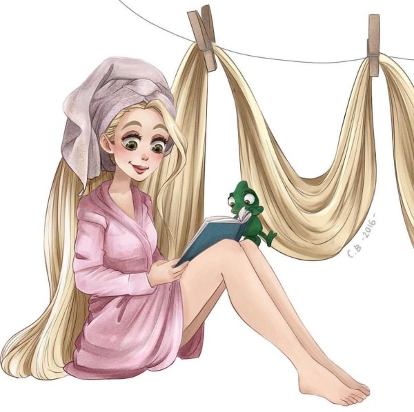 Принцессы Диснея аниме Рапунцель