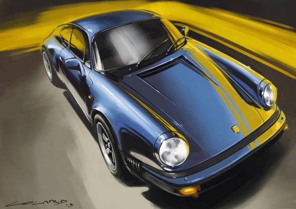 Порше 911 иллюстрированный