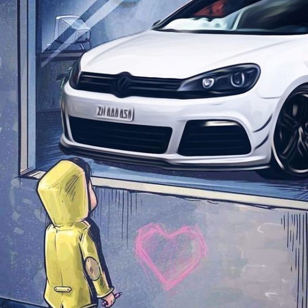 Мальчик у витрины с машиной