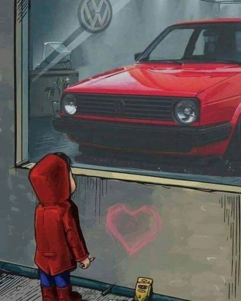 Арт машина за витриной